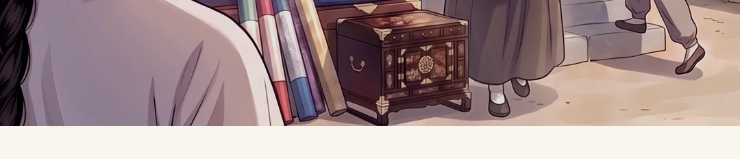 연화 정면 전신에 가까운 컷. 질문이지만 끝을 올리지 않는다 — 심문. / 채령의 손을 놓지 않은 채 턱에 힘이 들어간 도윤. 변명. — 연화 "제가 갚아 준 빚도, 혼인 약속도 잊었습니까?" 도윤 "채령과 혼인해야 집안을 살리오."