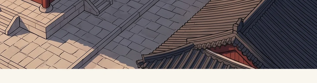 (신규) 새벽 초가 바깥. 열린 문 앞의 행수와 사내의 뒷모습. / 종이 아래의 수결을 손가락으로 짚어 보이는 행수. 조금 지루하다는 듯. — 새벽, 초가. 행수 "서른 냥에. 여기 손도 찍었어."