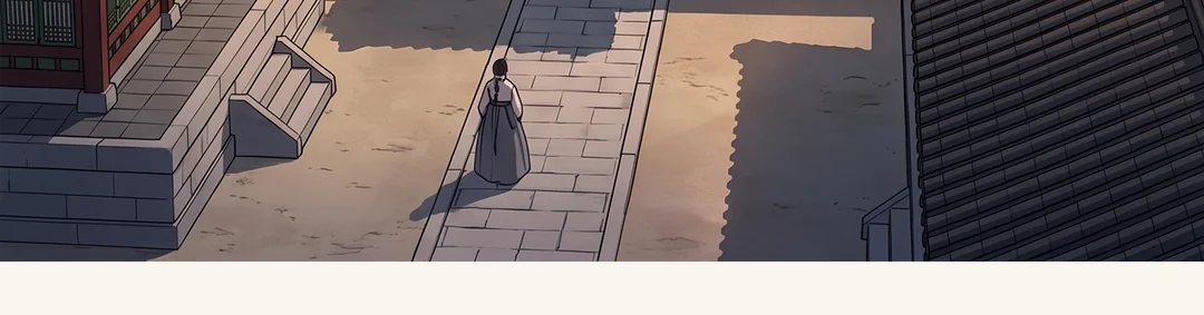 Days later, daytime. The workroom. Sol-i, sitting, tips a hemp bag and pours a handful of sand onto a board (the sand from Ep. 5). / (hands) Yeonhwa's hands laying her mother's old ledger open beside the sand. — Days later. Sol-i had recovered enough to help while sitting.