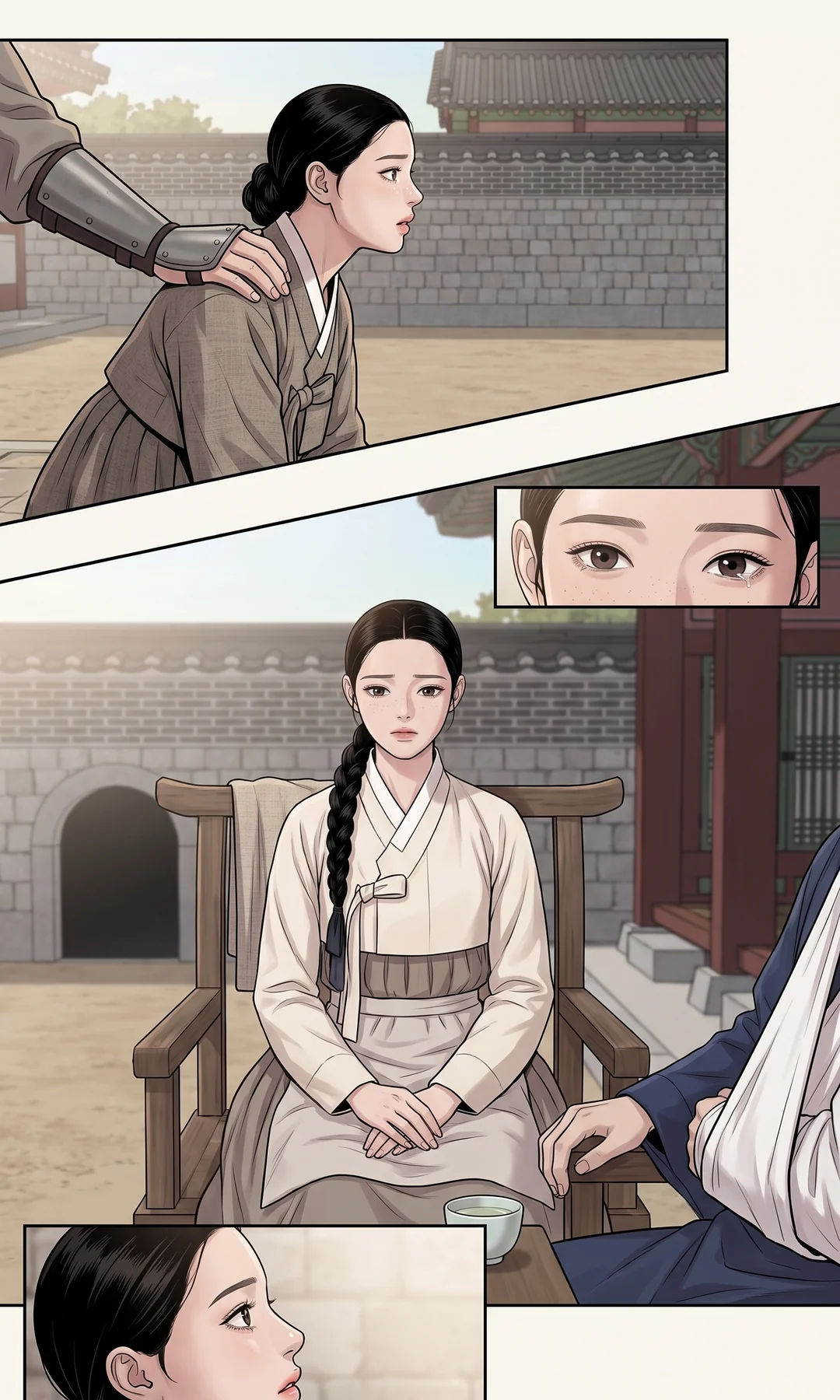 Chaeryeong tries to look at her sister and cannot → Sol-i asks. — Sol-i: "You did it to me. Why do you only ask Her Ladyship?"