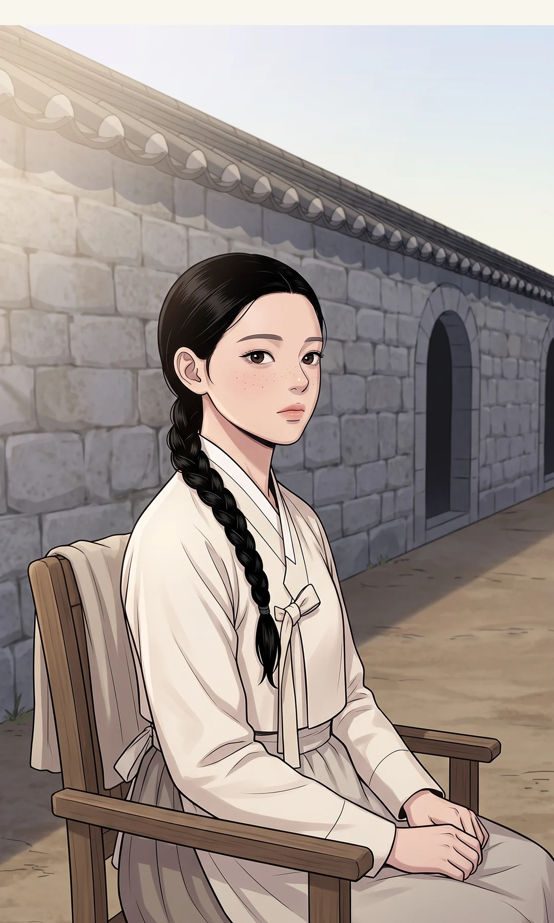 Chaeryeong dragged out → Yeonhwa does not look back. — a grab Chaeryeong: "Sister, look at me!" Yeonhwa did not look back.