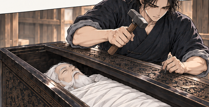 마교협객 1화 장면 P04. 대사: 저렇게 뜯겨도 참느냐. 저도 열받거든요. 서하가 참으라잖아요. 가서 다시 따져 볼게. 너희는 마무리해. (이어지는 그림 2)