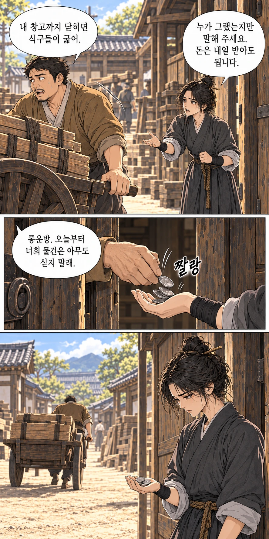 마교협객 4화 한 지붕의 원수들 — 장면 14, 정본 C029-C030