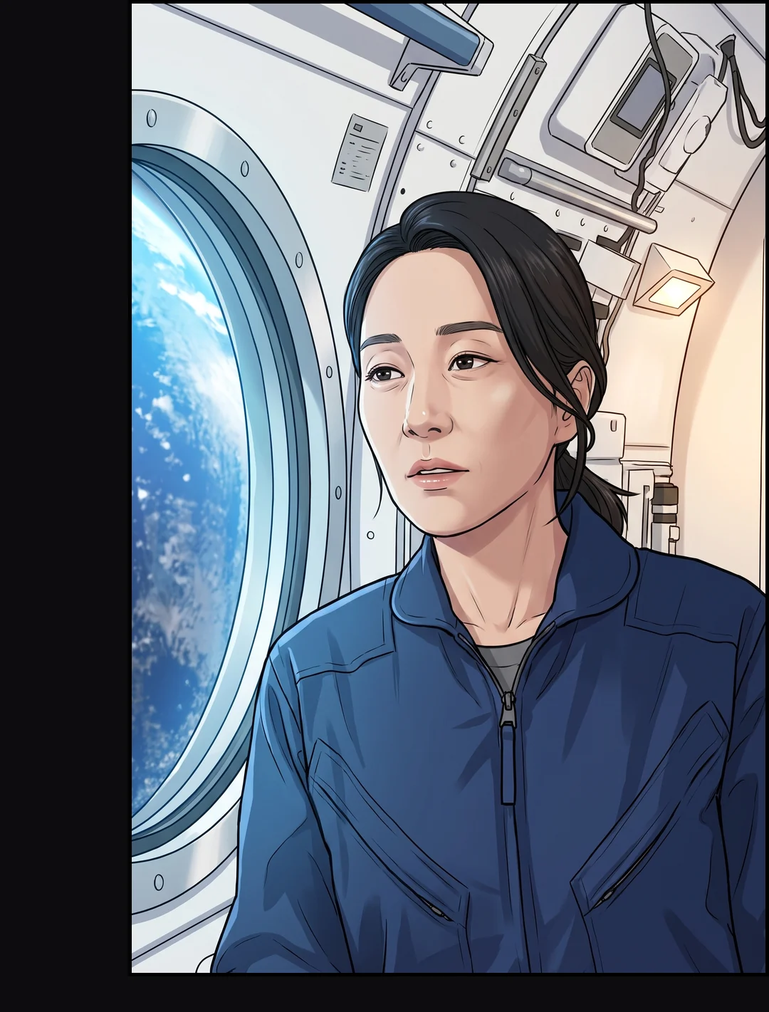 감기는 눈.