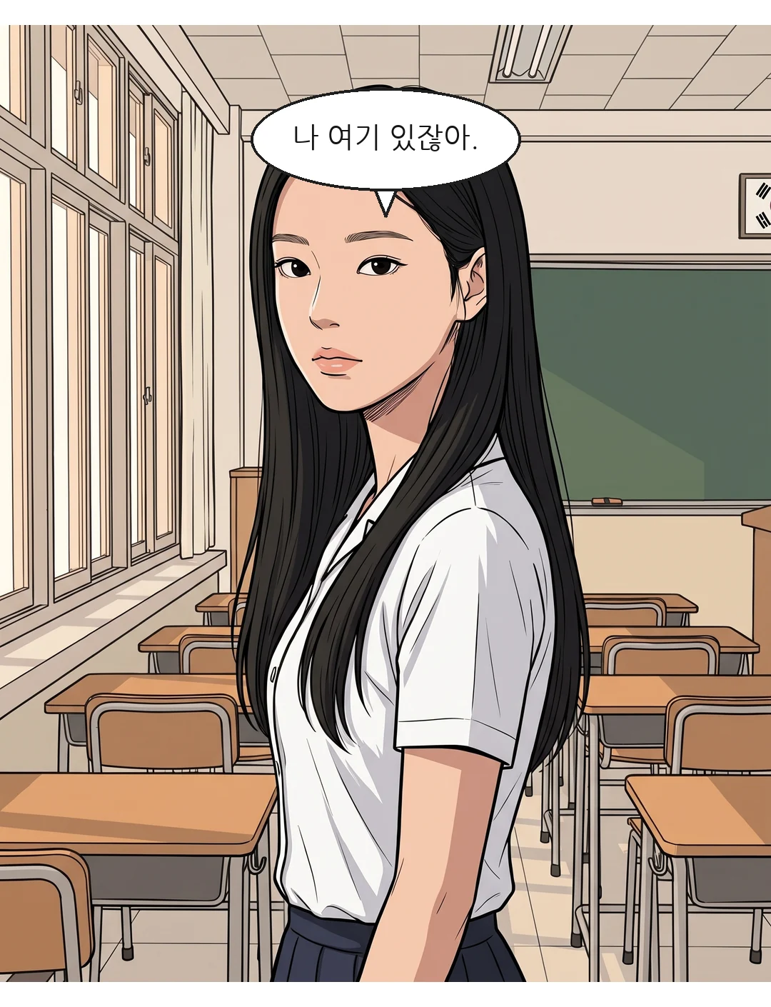 예나가 답한다 — 나 여기 있잖아 — 예나: 나 여기 있잖아.
